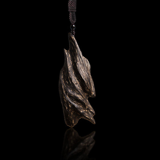 Time-Honored Calm for Digital Age Anxiety — Agarwood Pendant: Neuro-Calming Wood Jewelry