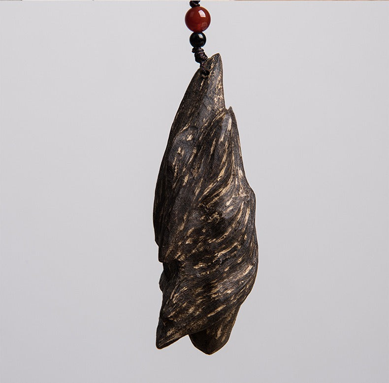Time-Honored Calm for Digital Age Anxiety — Agarwood Pendant: Neuro-Calming Wood Jewelry